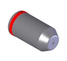 Keskitystapin pää alumiinivanteille 22,5mm / QuickPlate