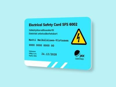 SFS 6002 Sähkötyöturvallisuuskoulutus